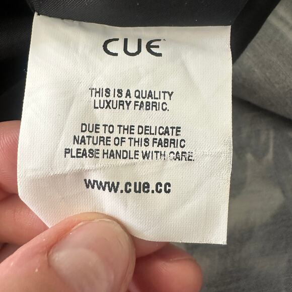 Cue Australia dress size US 8 blue geometric pockets ballon skirt wedding guest - Picture 7 of 12